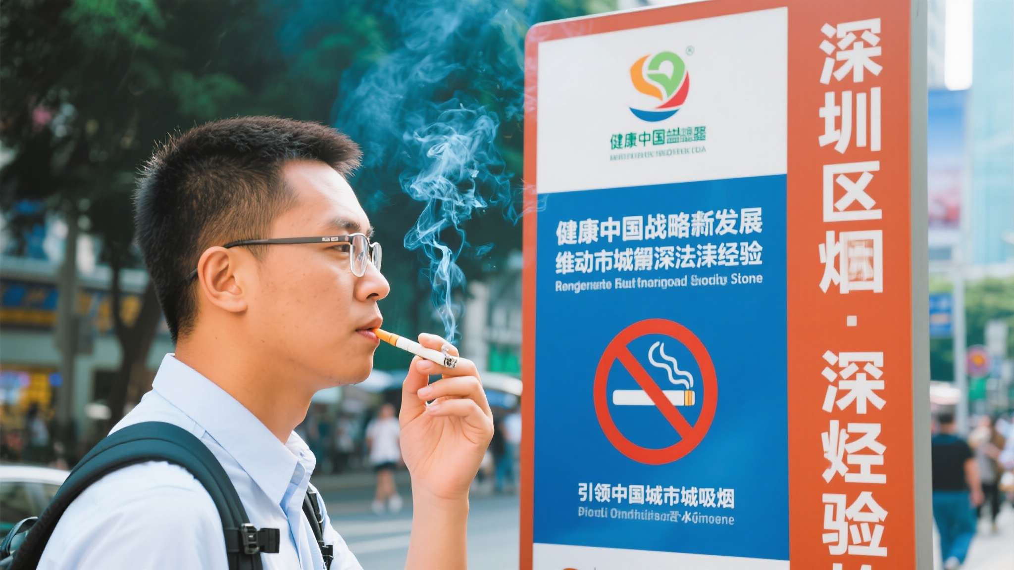 响应控烟倡议人民网 随着健康中国战略深入推进,越来越多的城市开始借鉴深圳经验,推动本地控烟立法升级。